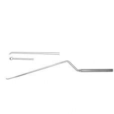 Landolt-Reulen Micro Raspatory Bayonet Shaped - Rigid Stainless Steel, 26 cm - 10 1/4" Tip Size 2.2 mm